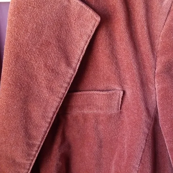 Host Pick Hooray! Talbots rust color velveteen blazer, size 12 WP - Picture 2 of 4